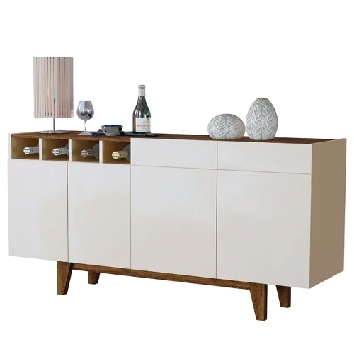Buffet 4 Portas New York Mavaular Off/Damasco