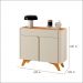 Buffet Aros 2 Portas Mavaular Off White Naturalle