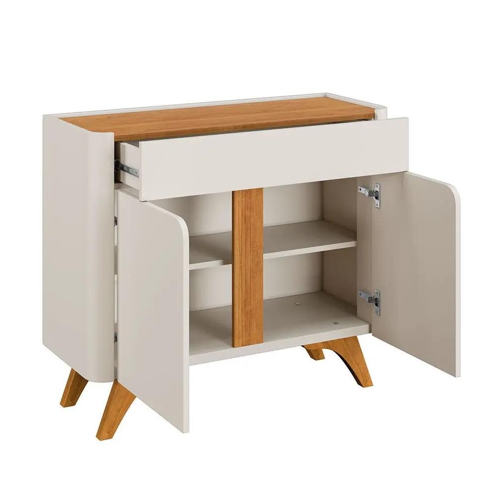 Buffet Aros 2 Portas Mavaular Off White Naturalle
