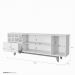 Buffet Duna Com Espelho Fenix 3 Portas 1 Gaveta e Adega Mavaular Off White