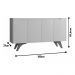Buffet Grécia 4 Portas Mavaular Off White Naturalle
