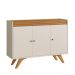 Buffet Madrid 3 Portas Mavaular Off White Naturalle