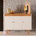 Buffet Madrid 3 Portas Mavaular Off White Naturalle