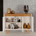 Buffet Madrid 3 Portas Mavaular Off White Naturalle