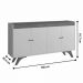 Buffet Madrid 4 Portas Mavaular Off White Naturalle