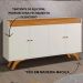 Buffet Madrid 4 Portas Mavaular Off White Naturalle