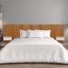 Cabeceira King Paris Ripado Quarto 2 Mesas com Gaveta Naturale/Off White