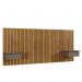 Cabeceira King Paris Ripado Quarto 2 Mesas com Gaveta Naturale/Platinum