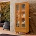 Cristaleira Reflecta 2 Portas com Led Mavaular Naturalle