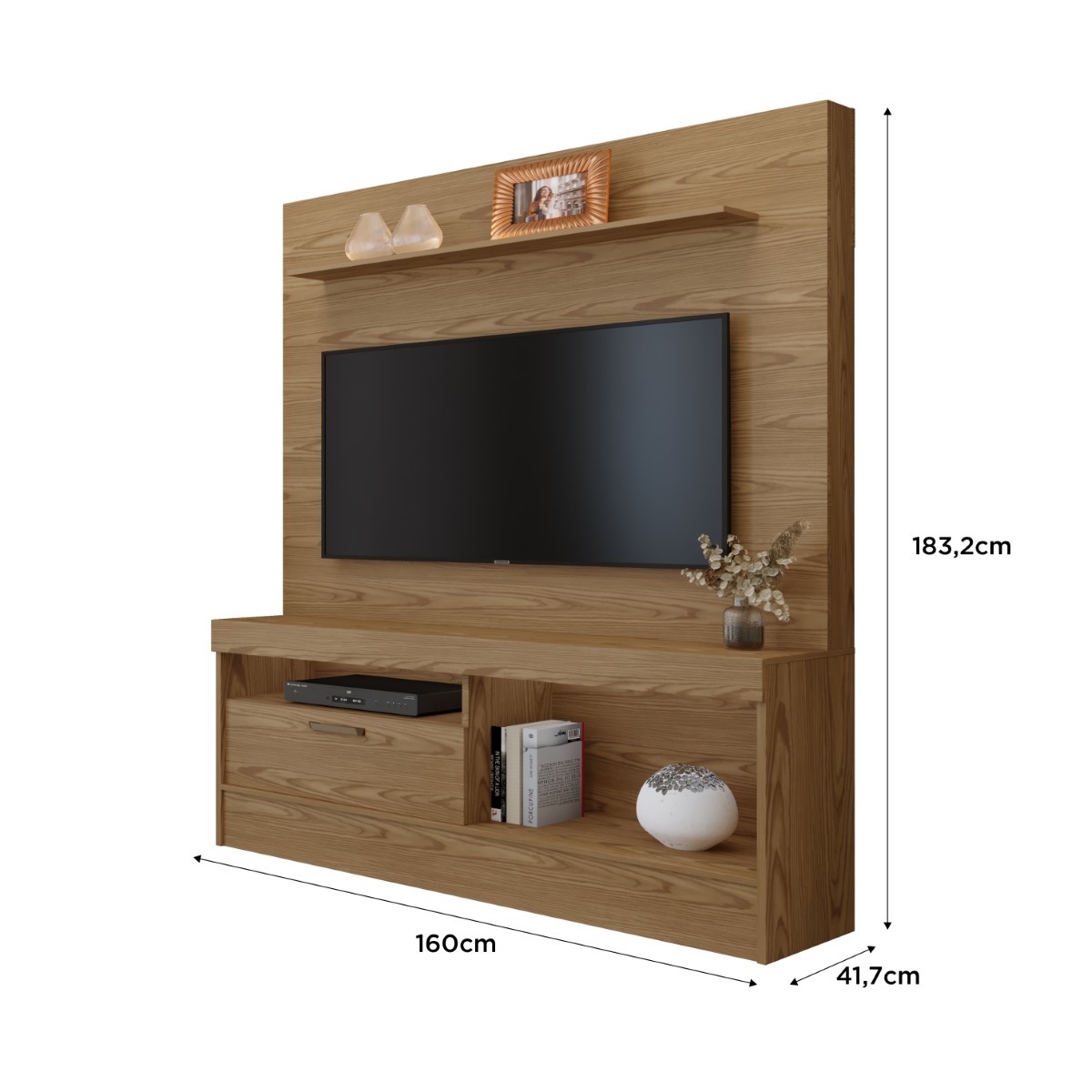 Home Star para TV até 60 Polegadas 1 Porta Mavaular  Damasco/Off