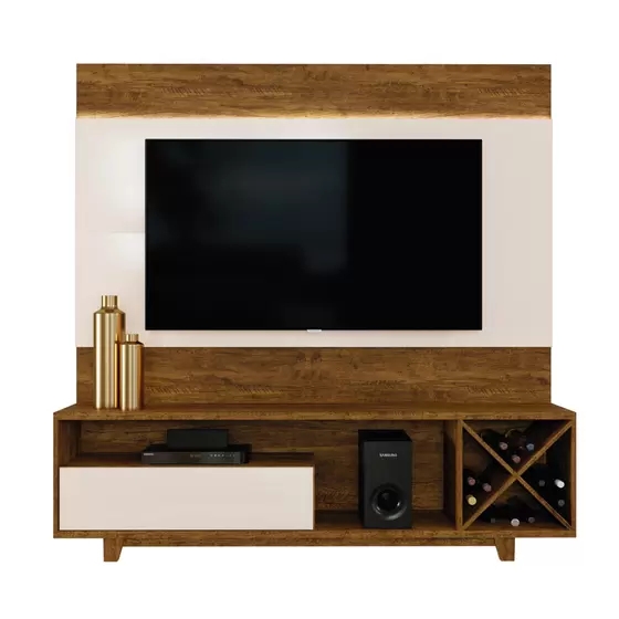 Home para TV até 65 Polegadas com Led 1 Gaveta Detroit Mavaular Canion/Off