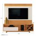 Home para TV até 65 Polegadas com Led 1 Gaveta Detroit Mavaular Naturalle/Off White