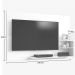 Painel para TV até 40 Polegadas 3 Prateleiras Exclusive Mavaular Damasco/Off