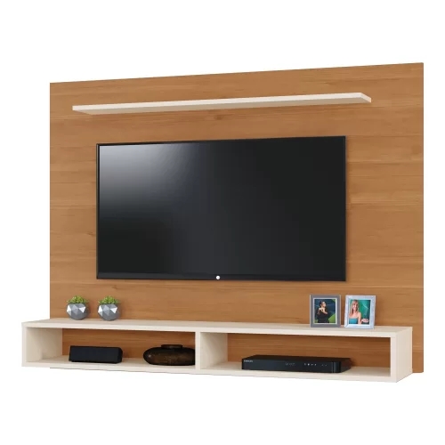 Painel para TV até 40 Polegadas Florença Mavaular Naturalle/Off White