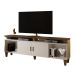 Rack Arizona 2 portas Tv até 65 polegadas pés Madeira Maciça Mavaular Off/Canion