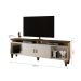 Rack Arizona 2 portas Tv até 65 polegadas pés Madeira Maciça Mavaular Off/Canion