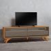 Rack Bancada Austria 2 Gavetas para TV até 75 Polegadas Naturale/Platinum