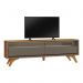 Rack Bancada Austria 2 Gavetas para TV até 75 Polegadas Naturale/Platinum