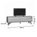 Rack Bancada Austria 2 Gavetas para TV até 75 Polegadas Naturale/Platinum