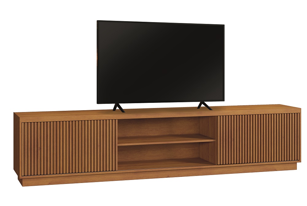 Rack Valencia 220cm 2 Portas Ripada Mavaular Naturale