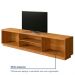 Rack para TV até 75 Polegadas Valência com 2 Portas Ripada Naturalle 1,80M