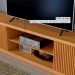 Rack para TV até 75 Polegadas Valência com 2 Portas Ripada Naturalle 1,80M