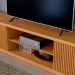 Rack para TV até 75 Polegadas Valência com 2 Portas Ripada Naturalle 2,20M