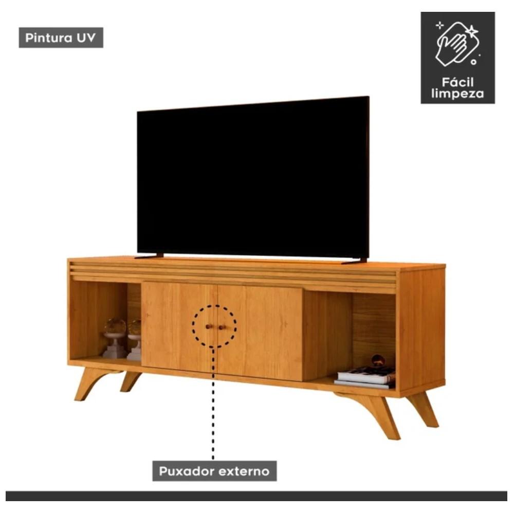 Rack para Tv até 65 Polegadas Madrid 2 Portas Naturalle 1,60M