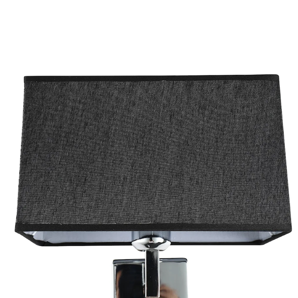Arandela Tissu Preta Com Haste Flexível De Led Integrado
