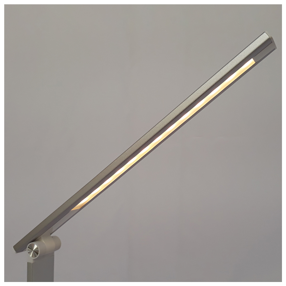 Luminária De Mesa Office Led Com Alumínio Escovado MBLED