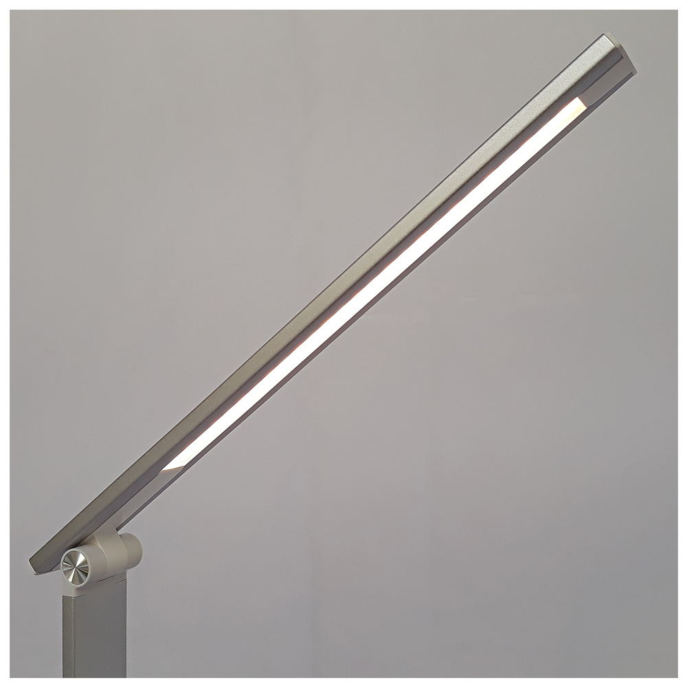 Luminária De Mesa Office Led Com Alumínio Escovado MBLED
