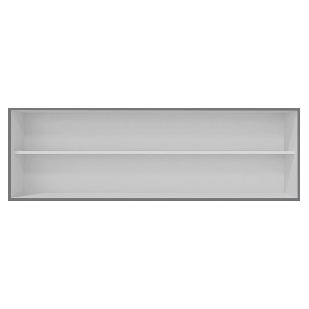 Armário Aéreo 4 Portas 160cm Madrid Cinza - Montanaris Decor
