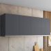 Armário Aéreo 4 Portas 160cm Madrid Cinza - Montanaris Decor