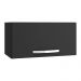 Armário Aéreo para Cozinha 60cm Porta Basculante Vitória Preto - Montanaris Decor