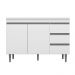 Balcão de Cozinha Madrid para Pia de 120cm Branco - Montanaris Decor