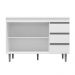 Balcão de Cozinha Madrid para Pia de 120cm Branco - Montanaris Decor