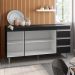 Balcão de Cozinha Madrid para Pia de 160cm Preto - Montanaris Decor