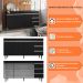 Balcão de Cozinha Madrid para Pia de 160cm Preto - Montanaris Decor