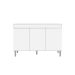Balcão de Cozinha Manu para Pia de 1,20cm S/Tampo Branco - Montanaris Decor