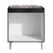 Balcão de Cozinha para Cooktop com Tampo Preto Madrid Preto - Montanaris Decor