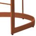 Banqueta Estofada Emily Base Bronze Veludo Azul Marinho - Montanaris Decor