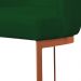 Banqueta Estofada Emily Base Bronze Veludo Verde  - Montanaris Decor