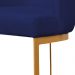 Banqueta Estofada Emily Base Gold Veludo Azul Marinho - Montanaris Decor