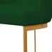 Banqueta Estofada Emily Base Gold Veludo Verde - Montanaris Decor