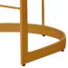 Banqueta Estofada Emily Base Gold Veludo Vermelho - Montanaris Decor