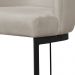 Banqueta Estofada Emily Base Preto Veludo Bege - Montanaris Decor