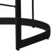 Banqueta Estofada Emily Base Preto Veludo Bege - Montanaris Decor