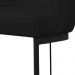 Banqueta Estofada Emily Base Preto Veludo Preto - Montanaris Decor