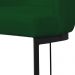 Banqueta Estofada Emily Base Preto Veludo Verde - Montanaris Decor
