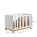Berço Mini Cama Q Encanto Slim Branco/Acetinado - Montanaris Decor